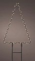 Choinka świąteczna metalowa LED zewnętrzna 77 cm