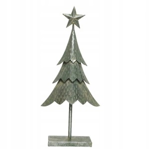 Choinka świąteczna metalowa na podstawce 58 cm
