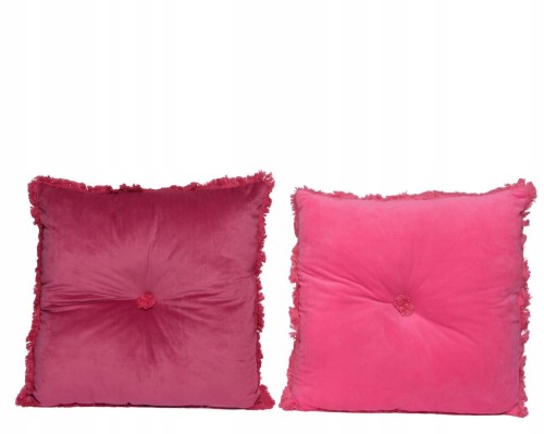 Poduszka dekoracyjna miękka odcienie różu 40x40