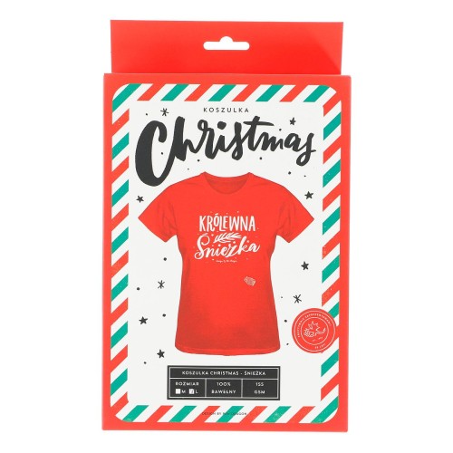 Koszulka świąteczna damska czerwona M/L