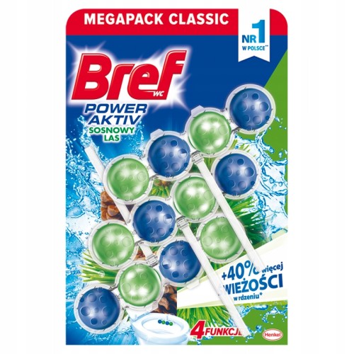 Zawieszka do WC Bref Power Aktiv sosna 3x50g