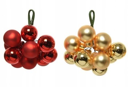 Zawieszka do stroika świąteczna na druciku 10 szt.