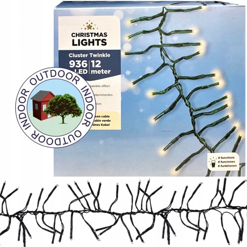 Lampki choinkowe LED zewnętrzne światełka IP44 12 m