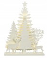 Figurka dekoracyjna świąteczna LED biała 40 cm