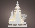 Figurka dekoracyjna świąteczna LED biała 40 cm