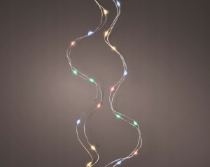 Lampki świąteczne micro LED kolorowe 1,95 m