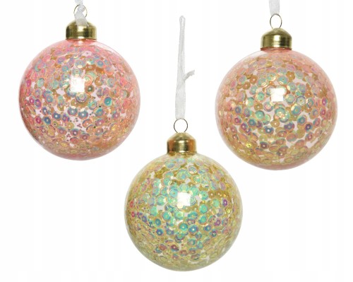 Bombka choinkowa szklana ozdobna mix 8 cm