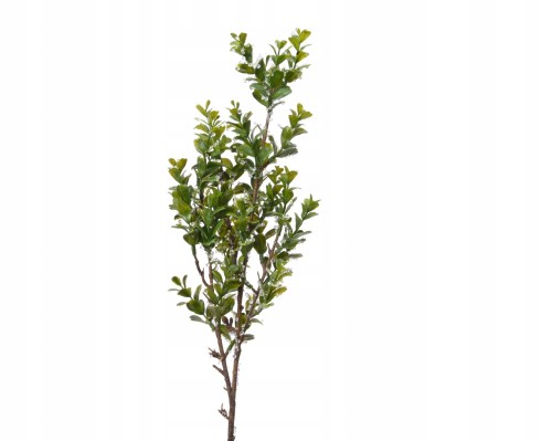 Gałązka zielona świąteczna z kryształami lodu 74 cm