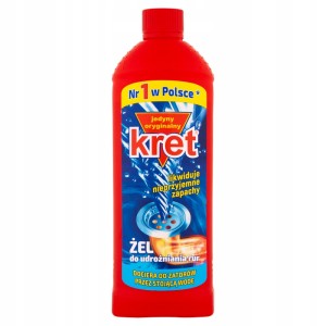Kret do udrożniania rur w żelu preparat 1 kg