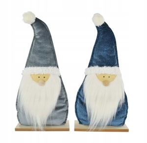 Mikołaj w czapce figurka świąteczna 48 cm