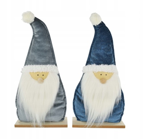 Mikołaj w czapce figurka świąteczna 48 cm