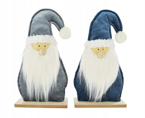 Mikołaj w czapce figurka świąteczna 37 cm