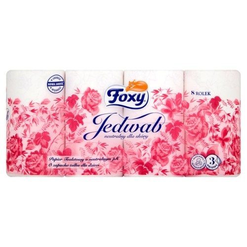 Papier toaletowy Foxy jedwab 3 warstwy 8 rolek
