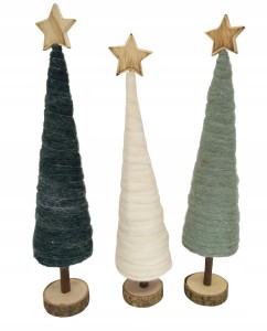 Figurka dekoracyjna na biurko choinka 43 cm 