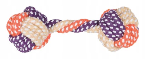 Zabawka dla psa sznurkowa hantelek 15 cm