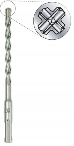 Wiertło do betonu SDS Plus Quatro 10 x 160/100 mm
