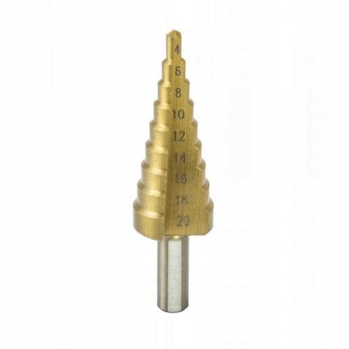 Wiertło stopniowe stożkowe 4-20 mm HSS
