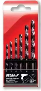 Zestaw wierteł do metalu HSS 2-8 mm 6 szt
