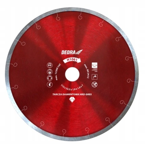 Tarcza diamentowa tnąca do płytek i gresu HRD 230 mm