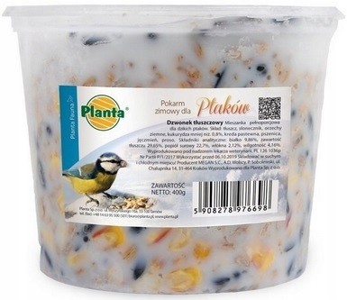 Zimowy pokarm dla ptaków tłuszczowy 400 g