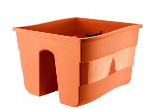 Skrzynka balkonowa na balustradę terakota 30 cm