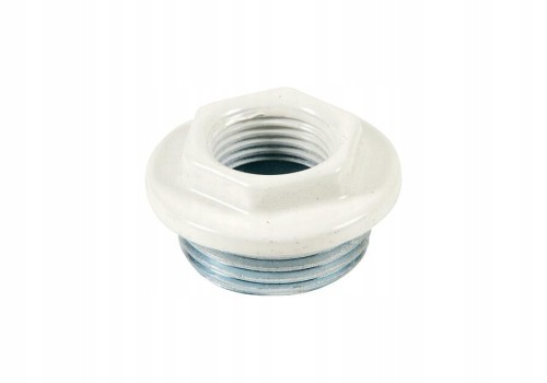 Korek grzejnikowy redukcyjny prawy 1x1/2 biały