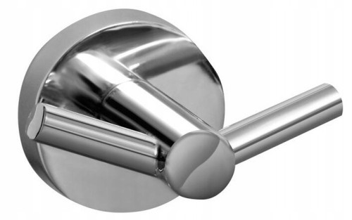Wieszak na ręcznik podwójny chrom 7 cm
