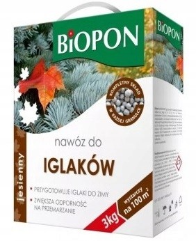 Nawóz jesienny do iglaków granulat 3 kg