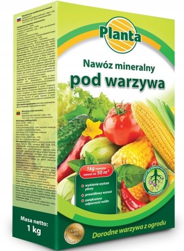 Nawóz granulowany do warzyw mineralny 1 kg
