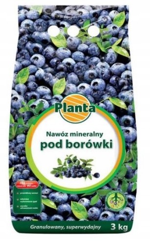 Nawóz pod borówki zakwaszający granulowany 3 kg