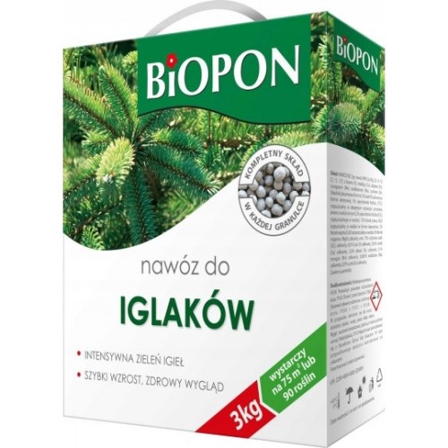 Nawóz do iglaków intensywna zieleń granulat 3 kg