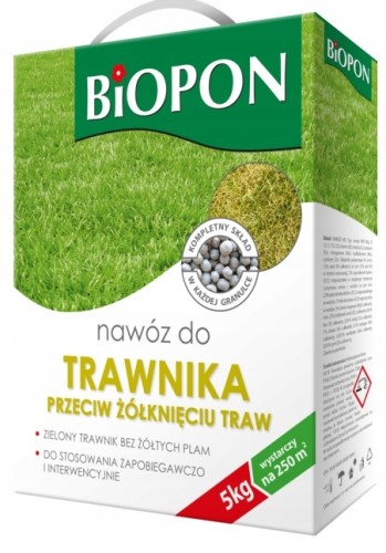 Nawóz do trawnika przeciw żółknięciu 5 kg
