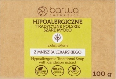 Mydło szare w kostce hipoalergiczne 100 g