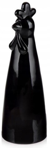 Kurka ceramiczna figurka wielkanocna czarna 19 cm