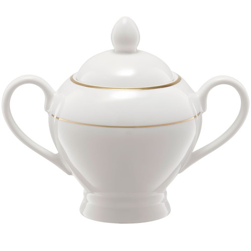 Cukiernica z przykrywką porcelanowa biała 300 ml
