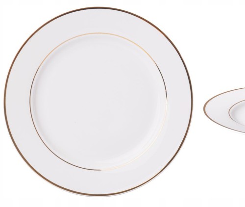 Ambition Talerz deserowy porcelanowy płytki biały 19 cm