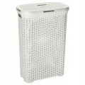 Kosz na pranie rattan kremowy 40 l