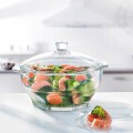 Waza z pokrywką żaroodporna szklana 2,5 l