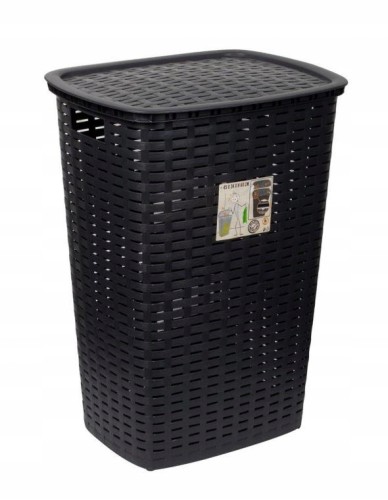 Kosz na pranie plastikowy antracyt 54 l