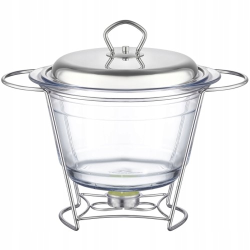 Ambition Naczynie żaroodporne z podgrzewaczem szklane 4 l