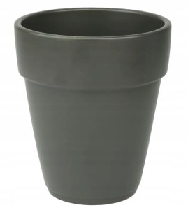 Osłonka ceramiczna na storczyka antracyt 13 cm