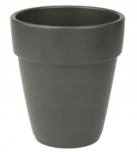 Osłonka ceramiczna na storczyka antracyt 13 cm