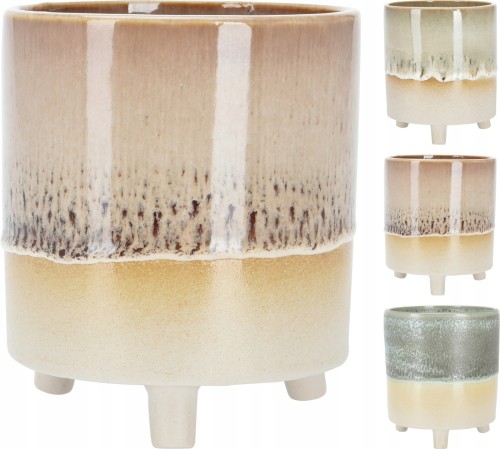 Osłonka porcelanowa na nóżkach 12,5 x 14,5 cm