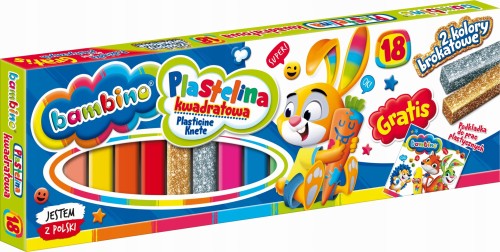 Plastelina miękka okrągła 18 kolorów