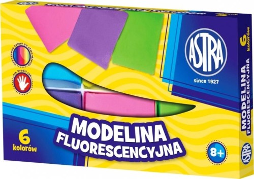 Modelina dla dzieci fluorescencyjna 6 kolorów