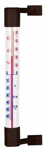 Bioterm Termometr zewnętrzny samoprzylepny brązowy 18,1 cm