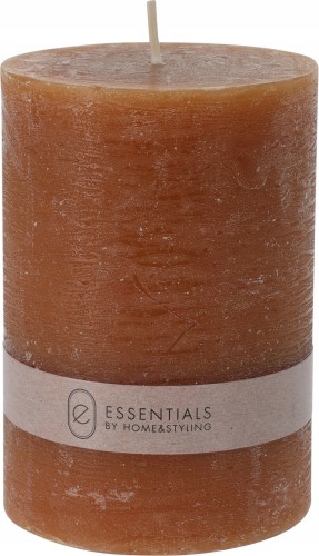 Świeca woskowa brązowa bezzapachowa 10 x 7 cm