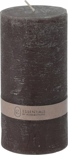 Świeca woskowa szara bezzapachowa 14 x 7 cm