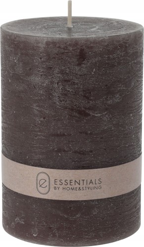 Świeca woskowa szara bezzapachowa 10 x 7 cm