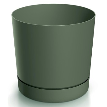 Doniczka z podstawką zielona pinia 13 cm Tubo